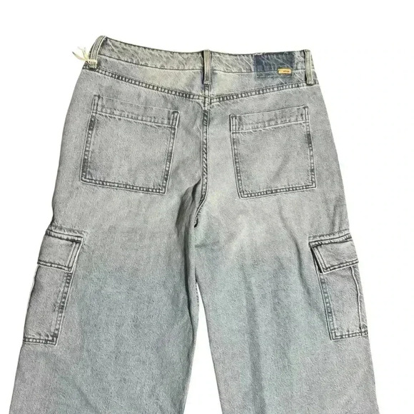 Mother Denim The Spinner Cargo Nerdy Light Wash Jeans Button Fly Size 29 NWT - Picture 8 of 8